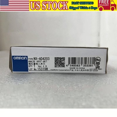 One New Omron NX-AD4203 Analog Input Unit NXAD4203 In Box US Free TAX