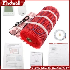 10-100sqft Electric Floor Heat Mat Kit, 120V Underfloor Radiant Heating System