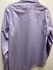 Calvin Klein Shirt Adult Lavender Long Sleeve Button Down Mens Large