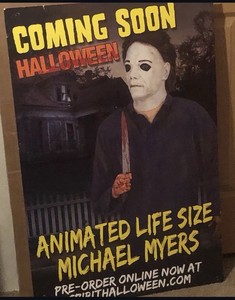 Spirit Halloween H2O Michael Myers Coming Soon Poster