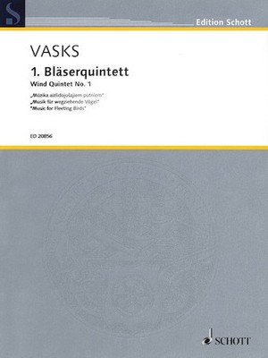 Wind Quintet No. 1 Music for Fleeting Birds Flute, Oboe, Clarinet, Horn, and Bas