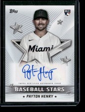 2022 Topps #BSA-PH Baseball Stars Autographs Payton Henry