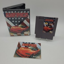 Race America Nintendo Nes Authentic Cartridge, Manual & Third-party Case Tested