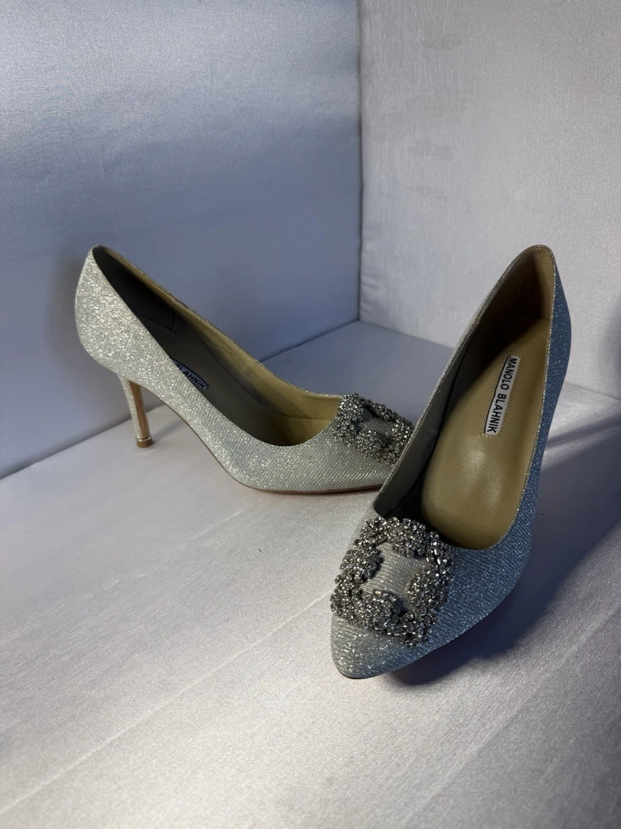Manolo Blahnik Silver Shoes for Women for sale | eBay