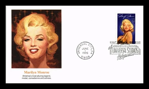 US COVER MARILYN MONROE LEGENDS OF HOLLYWOOD FIRST DAY ISSUE FLEETWOOD