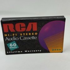 RCA RC60 Hi-Fi Stereo Audio Cassette 60 Minute Blank Tapes, Sealed NOS Vintage