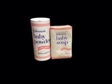 Johnson  Johnson Talc Baby Powder .5oz And Bar Of Soap Travel Size Discontinued