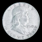 1949-S Franklin Silver Half Dollar