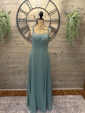 Ladies Azazie Jay Formal Dress Size A8 In Eucalyptus Green