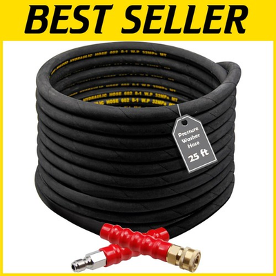 #ad Professional Grade Pressure Washer Hose 25 Ft 4000 PSI $79.19