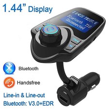 Wireless Car Bluetooth FM Transmitter Radio Adapter MP3 Player USB Charging Port