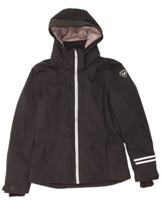 Rossignol wasserdichte Damenjacke mit Kapuze UK 14 Large schwarz Polyester BL30