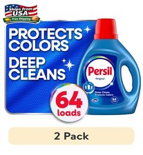 ̣̣( 2 pack ) Persil Deep Clean Liquid Laundry Detergent, Original, 84 fl oz 0.18 per gallon