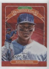 2020 Panini Donruss Optic Diamond Kings Retail Red Wave Prizm Rafael Devers 05dz