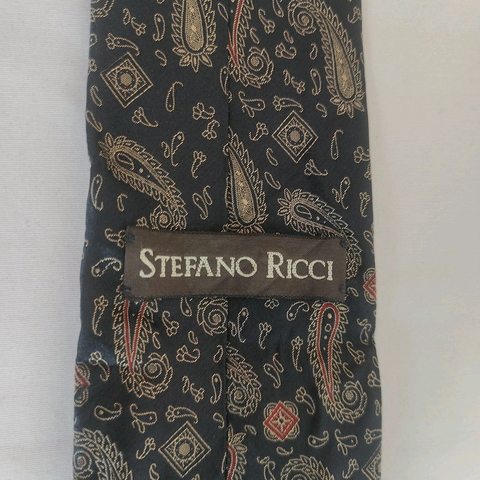 Navy Blue Paisley Pattern — view 4