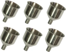 Pack of 6 Stainless Steel Mini Funnel for Essential Oil Bottle, Flasks