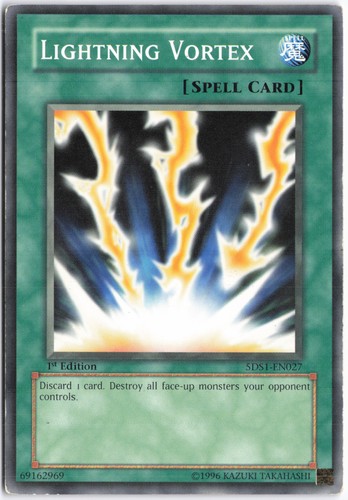 Lightning Vortex [1st Edition] 5DS1-EN027 YuGiOh Starter Deck: Yu-Gi-Oh! 5D's card