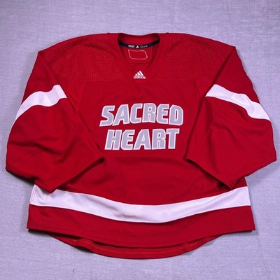 Adidas MiC Sacred Heart University Hockey Jersey V-Neck SHU Mens 56 Red