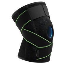 Protective Knee Brace for Pain Relief with Side Stabilizers  Adjustable Fit