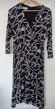 Hobbs Mock Wrap Jersey Dress UK Size 12