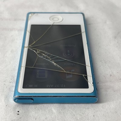 Apple iPod nano 7th Generation Space A1446 Blue (16 GB) -Tested