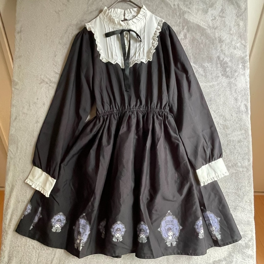 Vestido Sanrio Kuromi Una Pieza Negro M Gótico Lolita Jiraikei Kawaii JAPÓN