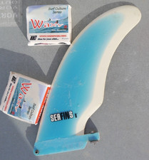 Surfboard Fin Cut Away longboard Surfing 8’’ Fibreglass Seabase Seafins inc wax 