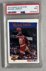 Michael Jordan 1991-92 Hoops Slam Dunk PSA 9 Mint Chicago Bulls NBA Card #lV
