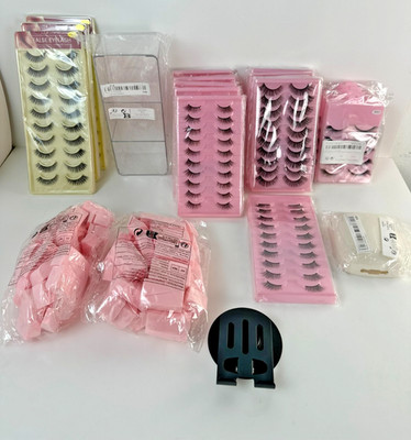 Eyelashes Mixed Lot Beauty Reseller Bundle With Display Stand