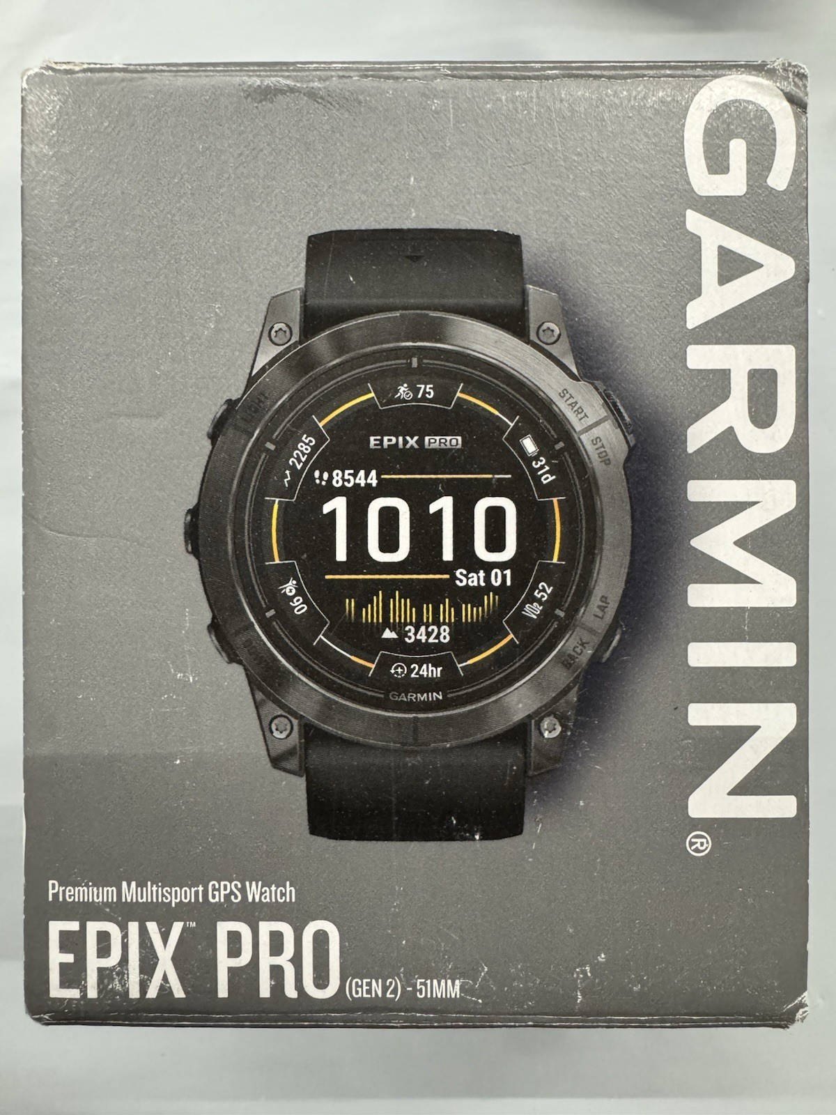 Garmin epix Pro (Gen 2) GPS Watch - Carbon Gray/Black, 51mm
