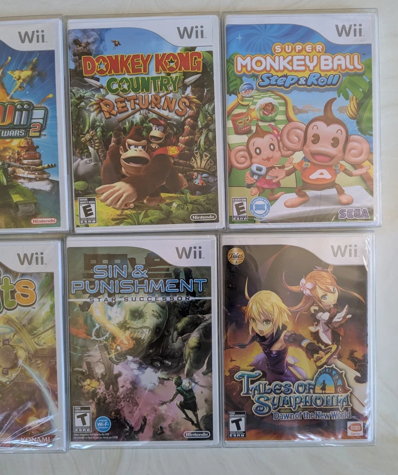 Lote lacrado perfeito para Nintendo Wii Xenoblade Resident Evil Donkey Kong + bônus NOVO - Imagem 3 de 4