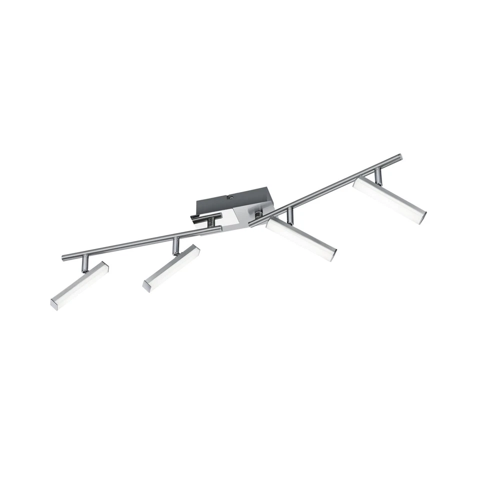 LED Deckenleuchte Metall Nickel Matt 4x4,5W 430lm Schwenkbar Verstellbar 20x75cm - Bild 1 von 1