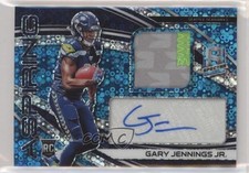2019 Spectra Aspiring Neon Blue Prizm 68/99 Gary Jennings Jr Patch Auto 0a2