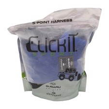 Subaru Edition (Size XL) Sleepypod Safety Clickit Sport 3 Point Harness Blue Dog