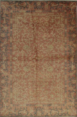 Lydia Jasmine Red Hand Knotted Wool Rug