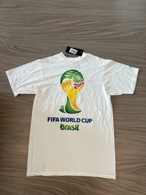 2014 FIFA World Cup Brazil Adidas Mens Graphic The Go-To-Tee White Crew Neck M