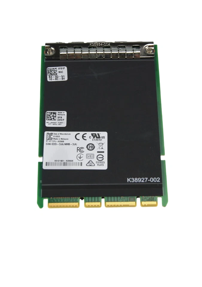 Dell Intel X710-DA4 Quad Port 10Gb SFP+ OCP 3.0 Ethernet Card VF81P - Image 4 of 4