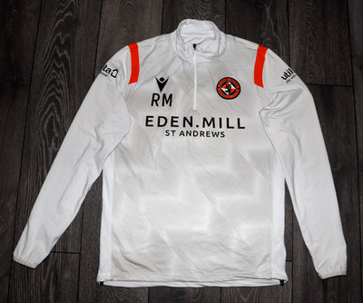 DUNDEE UNITED TRAINING DRILL TOP PLAYERS ISSUE LONGSLEEVE 2023 2024 MACRON LARGE