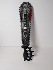 Zombie Killer Chainsaw Machete Serrated Cosplay Knuckles Halloween Sword F