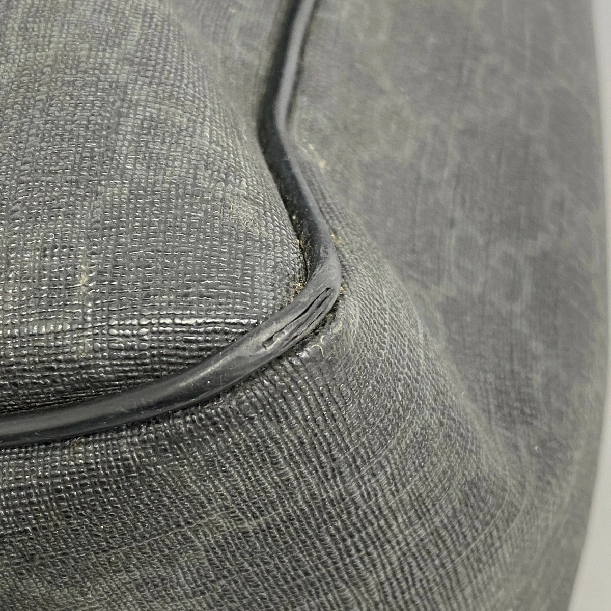 Gucci GG Supreme Shoulder Bag PVC Black Silver Hardware thumbnail 6