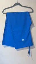 Adar Universal Scrub Pants Unisex Med Waist Royal Blue Medical Uniform EUC