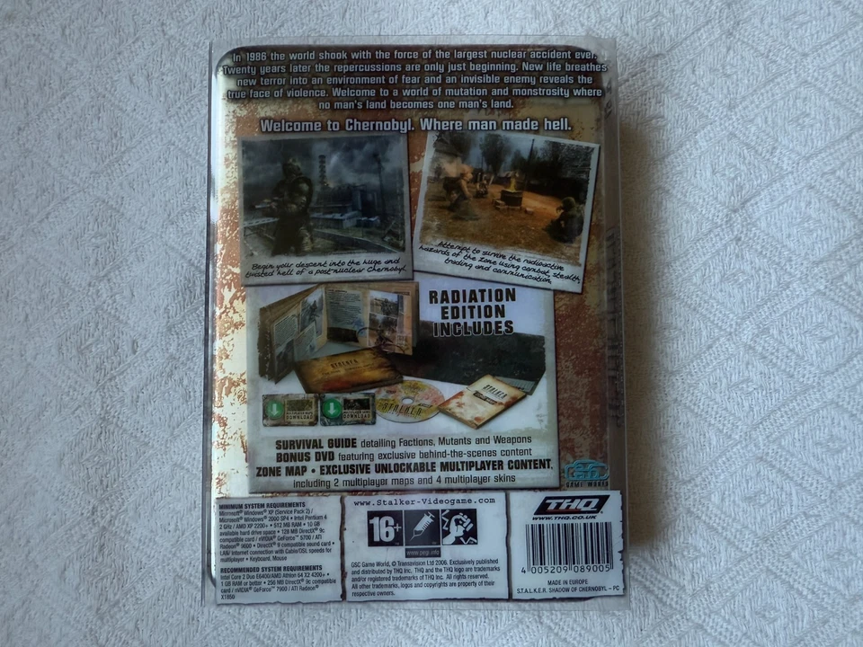 Stalker Shadow of Chernobyl Collector's Radiation Edition  PC - VGC CIB - Image 3 of 4