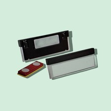 Durable Select Name Badge with Magnet 17 mm x 67 mm Black (Pack of 25)