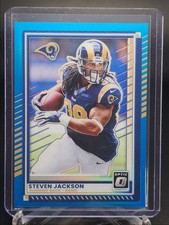 STEVEN JACKSON 2025 DONRUSS OPTIC FOOTBALL AQUA PRIZM RAMS /349 Q3976