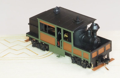 Brass N-scale 30061 Westmodel 15 Ton Climax A Typ HORIZT boiler coreless motor