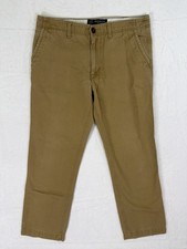 American Eagle Pants Mens 33x30* Tan Khaki Relaxed Straight Preppy Workwear