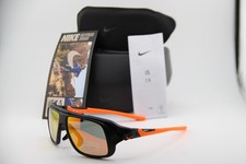 NEW NIKE FLYFREE SOAR 24 E EV24024 008 BLACK ORANGE AUTHENTIC SUNGLASSES 59-15