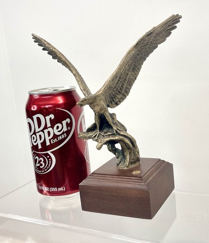 1988 Wally Shoop Bronze Eagle Statue Sculpture