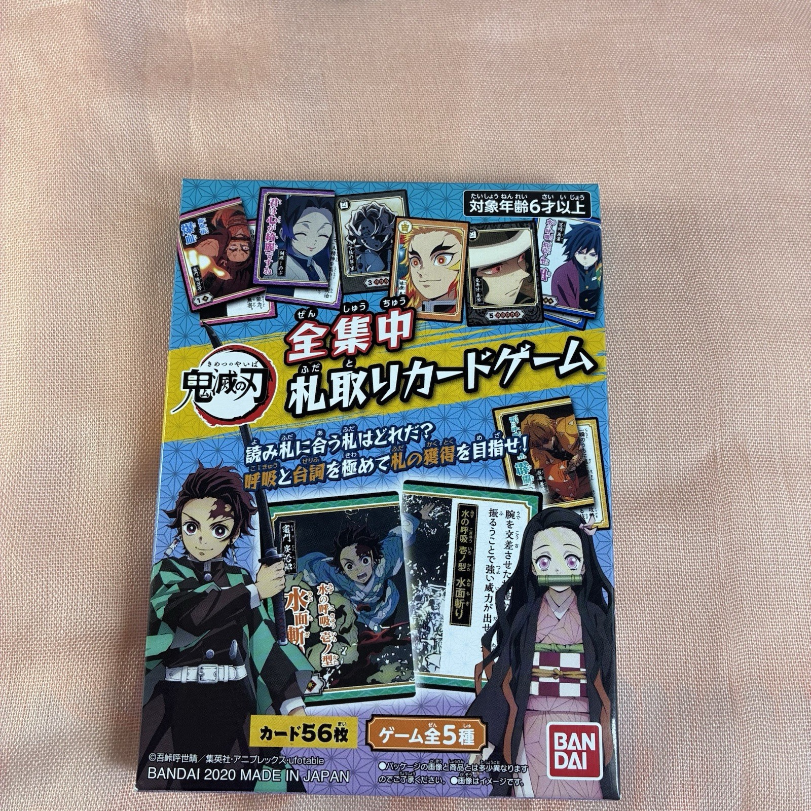 Juego de cartas Demon Slayer Kimetsu no Yaiba Zen-Shuchu + Mini tablero de lona extra