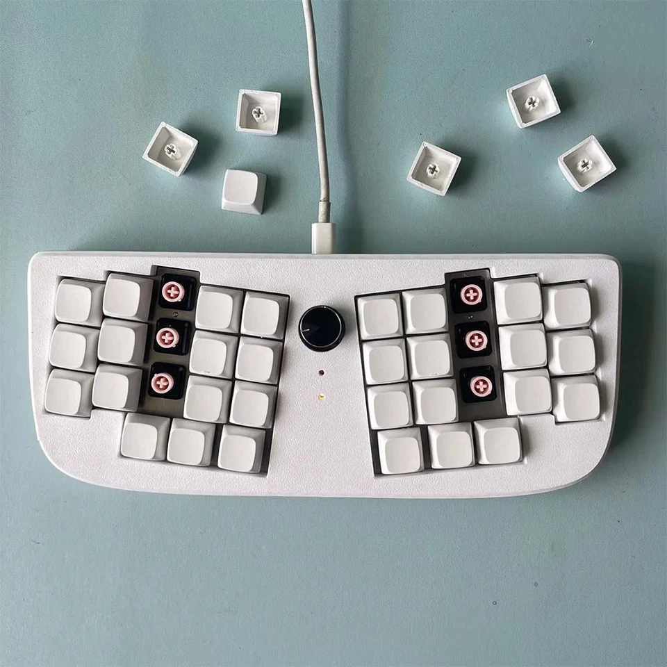 LE Chiffre Split Layout 37Key EC Capacitive Keyboard Topre VIAL Programmable - Image 4 of 4